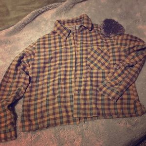 Vintage lumberjack cropped flannel